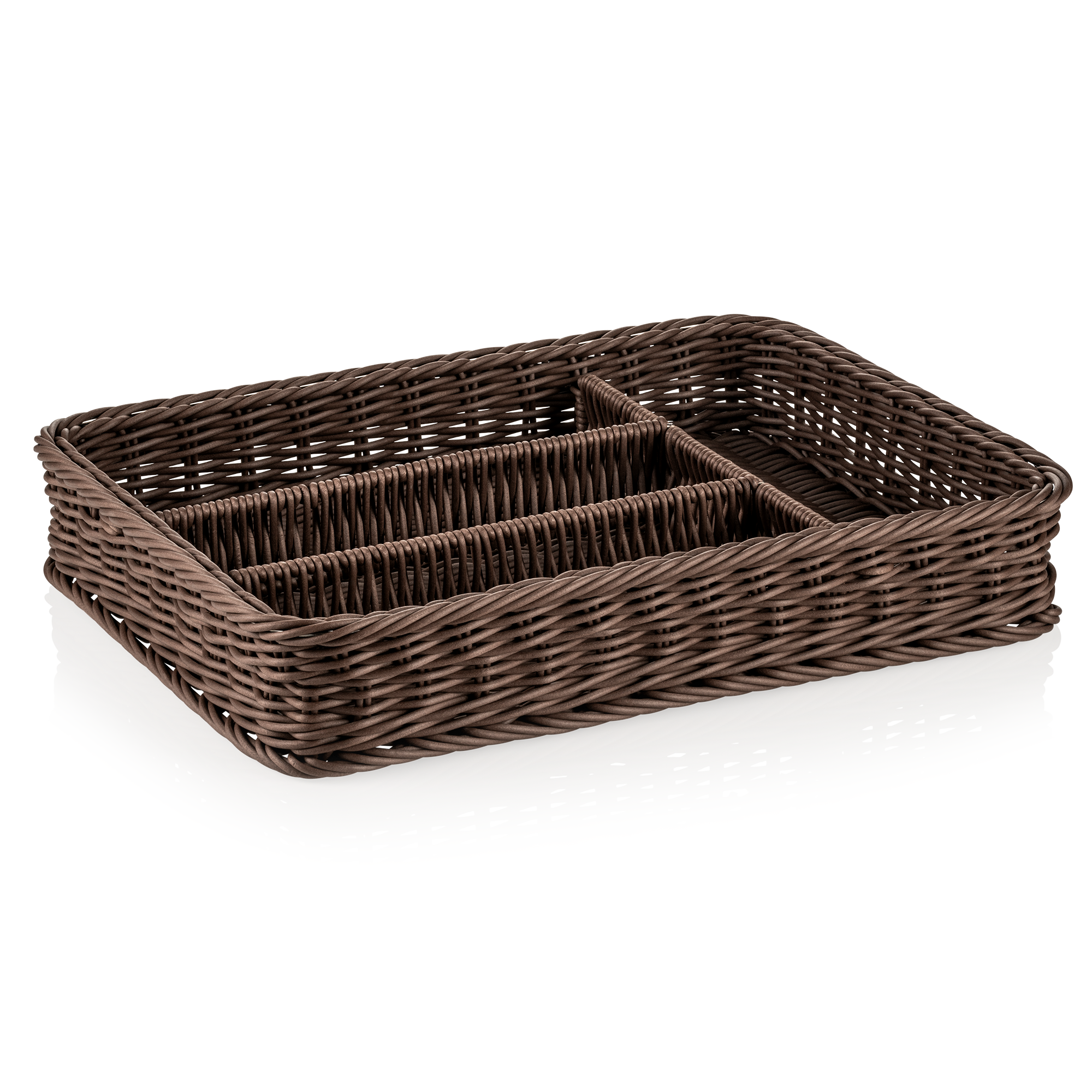 Besteckkorb Polypropylen braun - 40x30x6,5cm Besteckkorb Polypropylen braun - 40x30x6,5cm