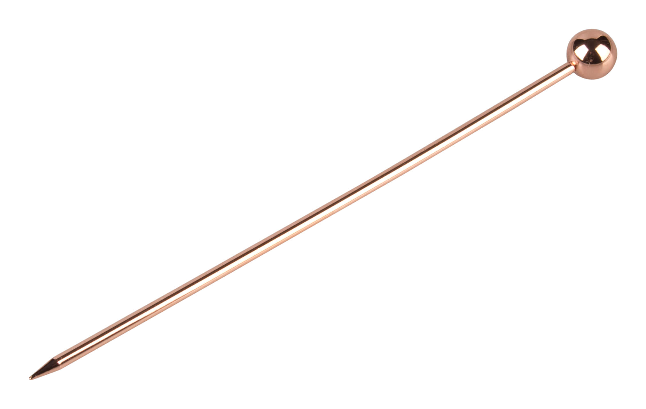 Cocktailspieße Kugel, Metall kupferfarben - 10,8cm (10 Stk.)