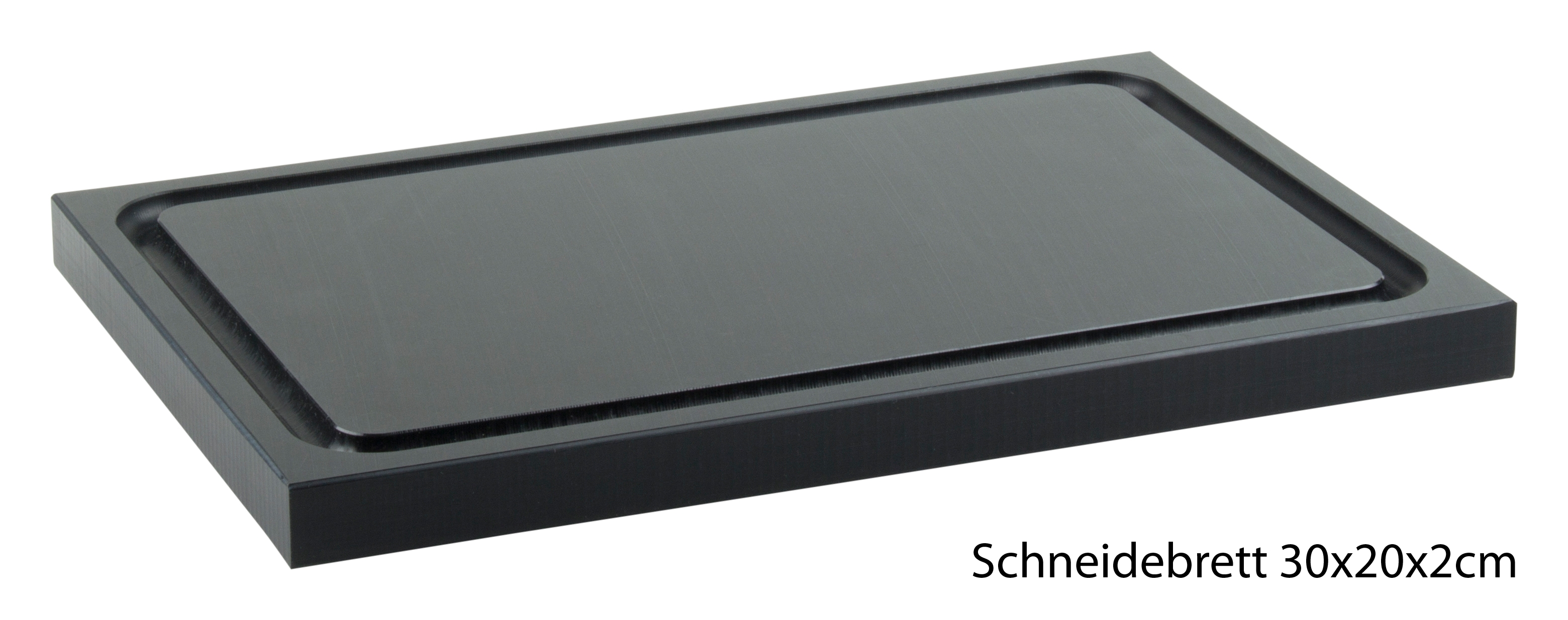 Schneidebrett Polypropylen, schwarz - verschiedene Größen