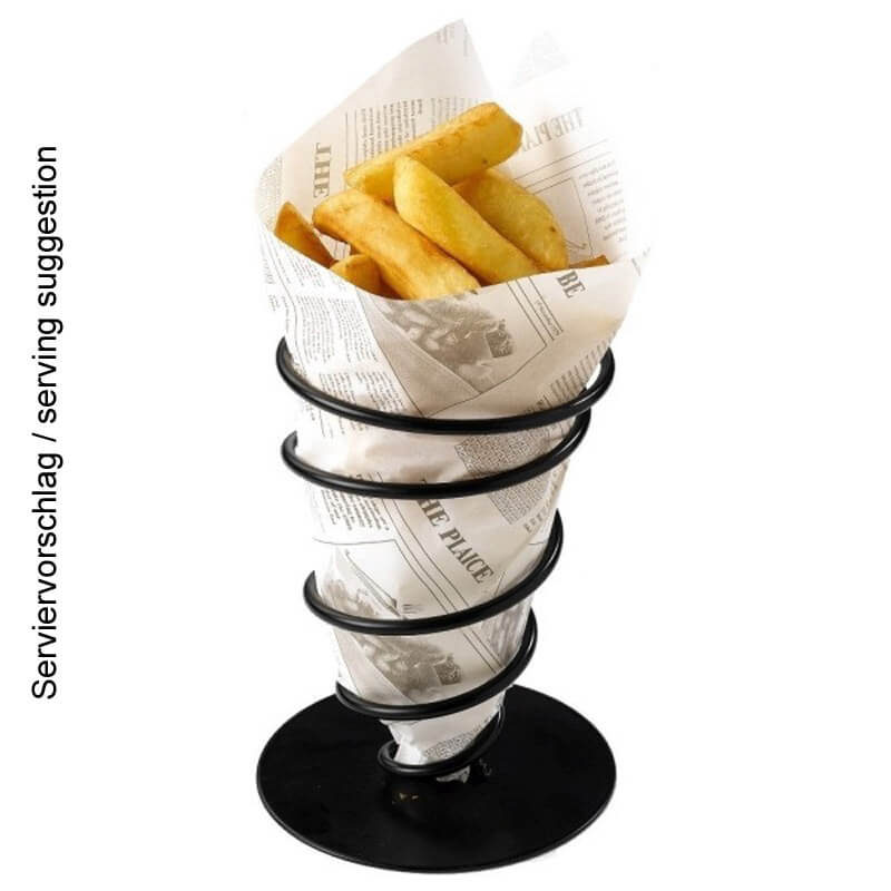 Snackspirale, schwarz - 18cm