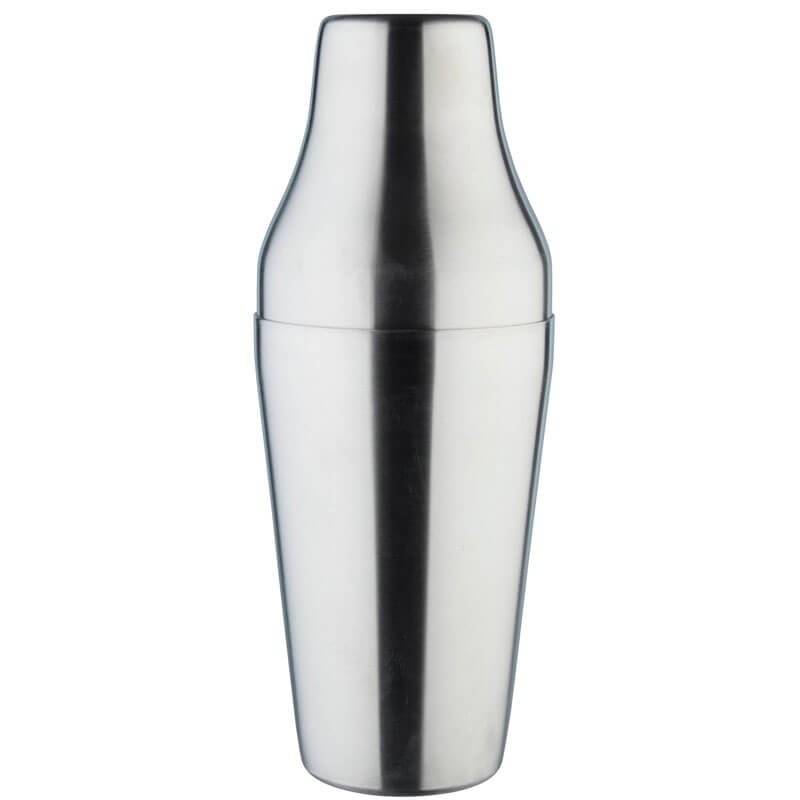 Cocktail Shaker, BAR AID, mattierter Edelstahl, zweiteilig (500ml)