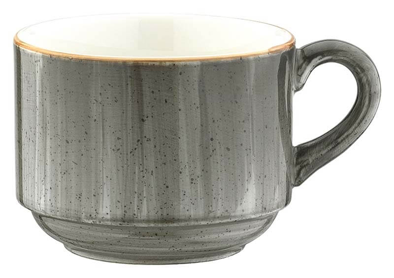 Bonna Aura Space Banquet Obertasse 21cl stapelbar grau - 6 Stück Bonna Aura Space Banquet Obertasse 21cl stapelbar grau - 6 Stück
