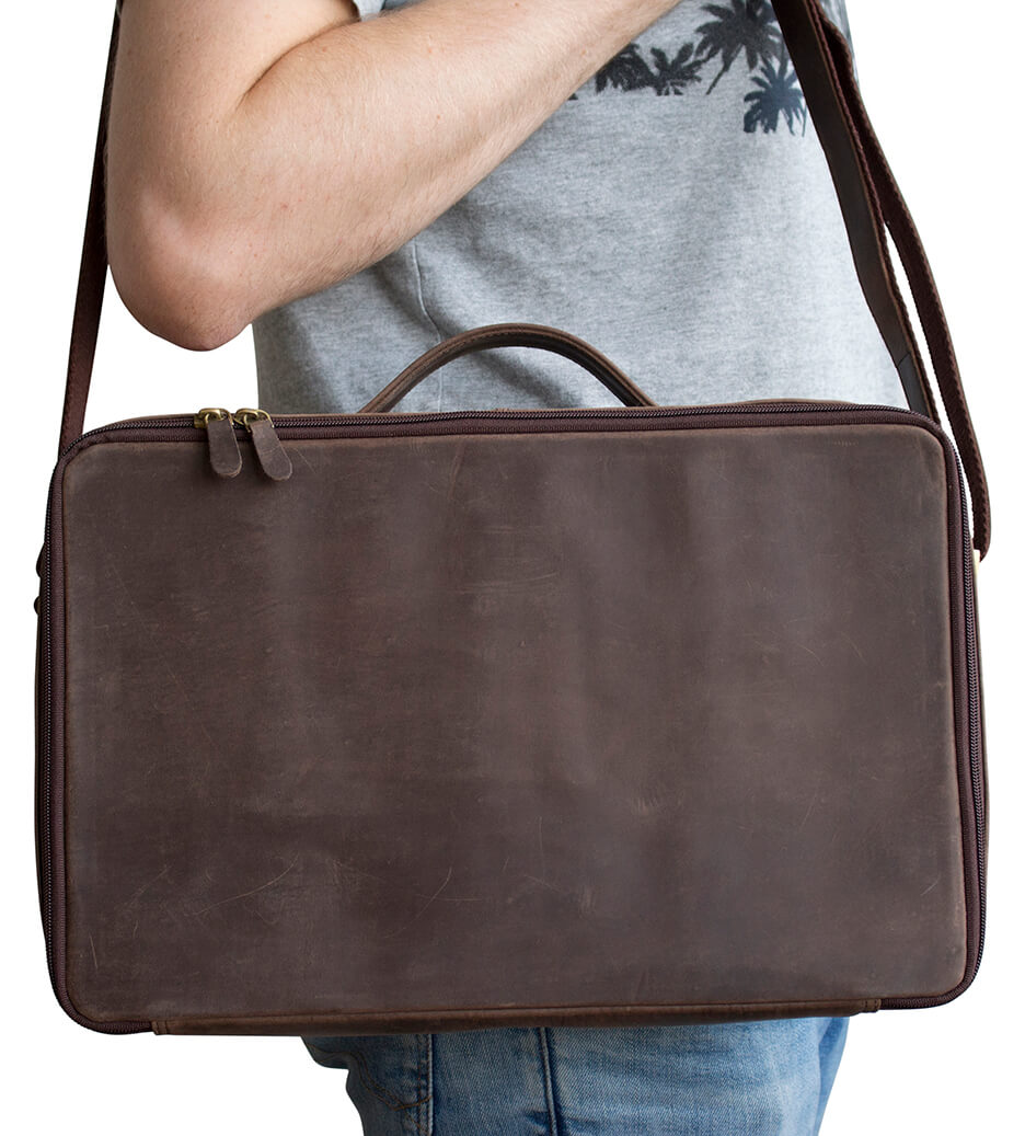 Bartasche aus Leder, braun, Prime Bar - ohne Inhalt