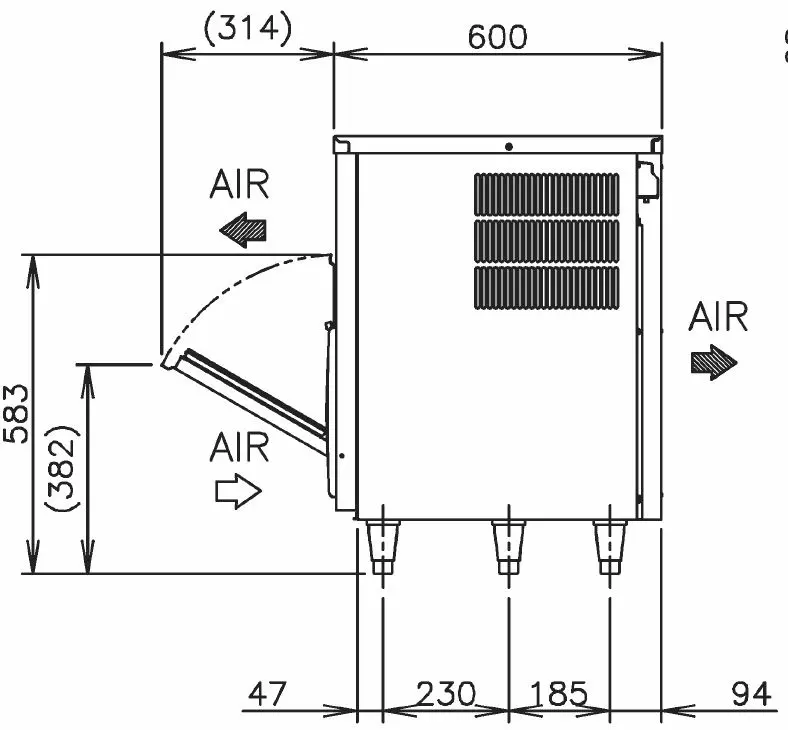 Hoshizaki IM-100CNE-HC-32 (Würfeleisbereiter 92kg) Hoshizaki IM-100CNE-HC-32 (Würfeleisbereiter 92kg)