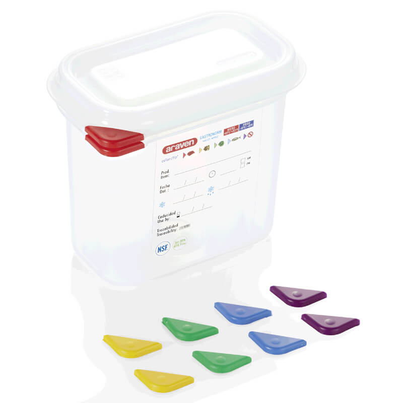 Vorratsbehälter GN 1/9 Set mit Deckel, PP - 1,5l / H 15cm