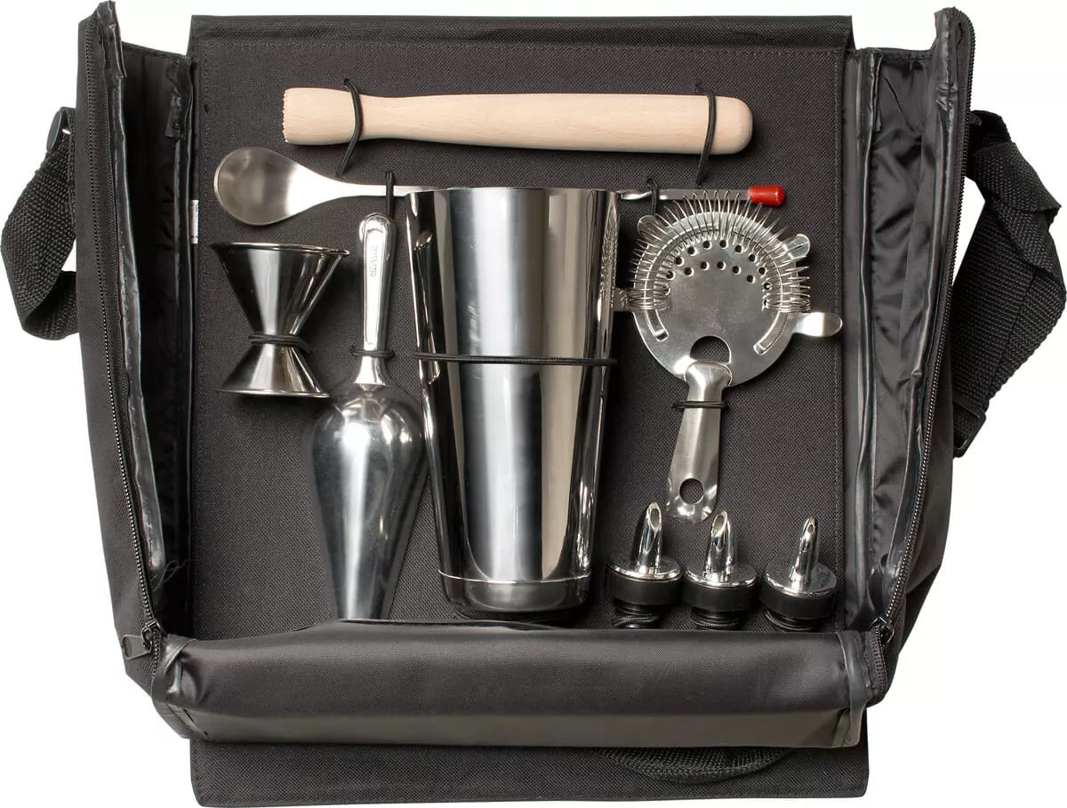 Einfache Bartasche mit Zubehör Einfache Bartasche mit Zubehör