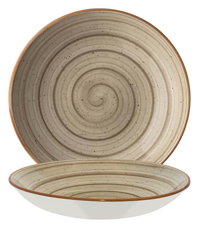 Bonna Aura Terrain Bloom Teller tief 28cm beige - 6 Stück Bonna Aura Terrain Bloom Teller tief 28cm beige - 6 Stück