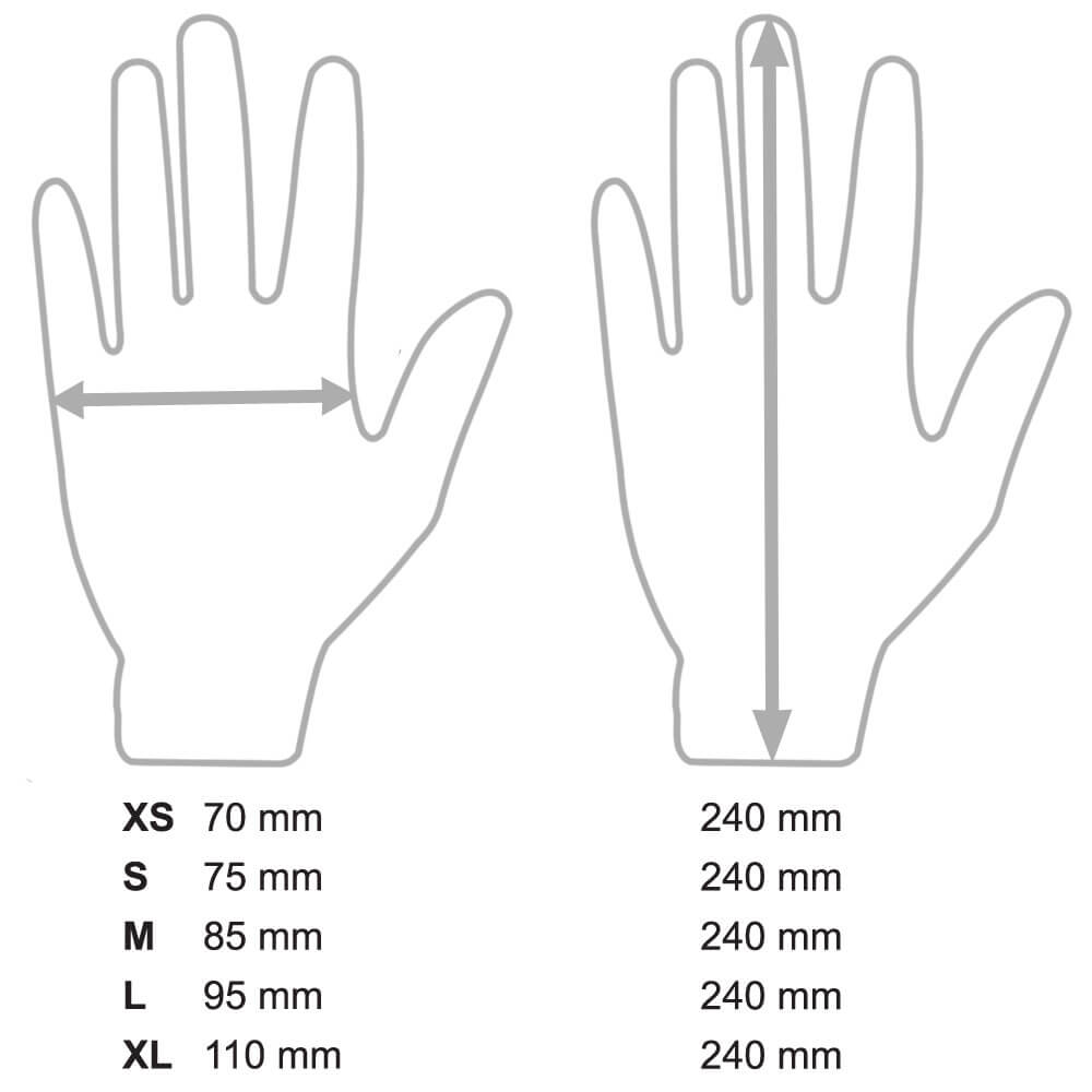 Latex-Handschuhe weiß, puderfrei - XL (100 Stk.)