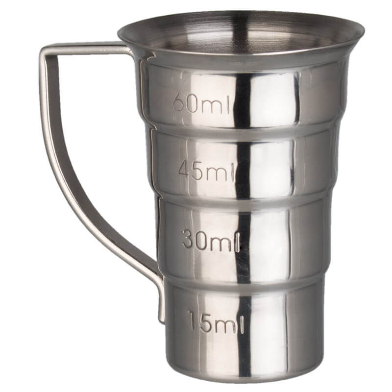 Barmaß / Jigger mit Henkel, Edelstahl (60ml/2oz) Barmaß / Jigger mit Henkel, Edelstahl (60ml/2oz)