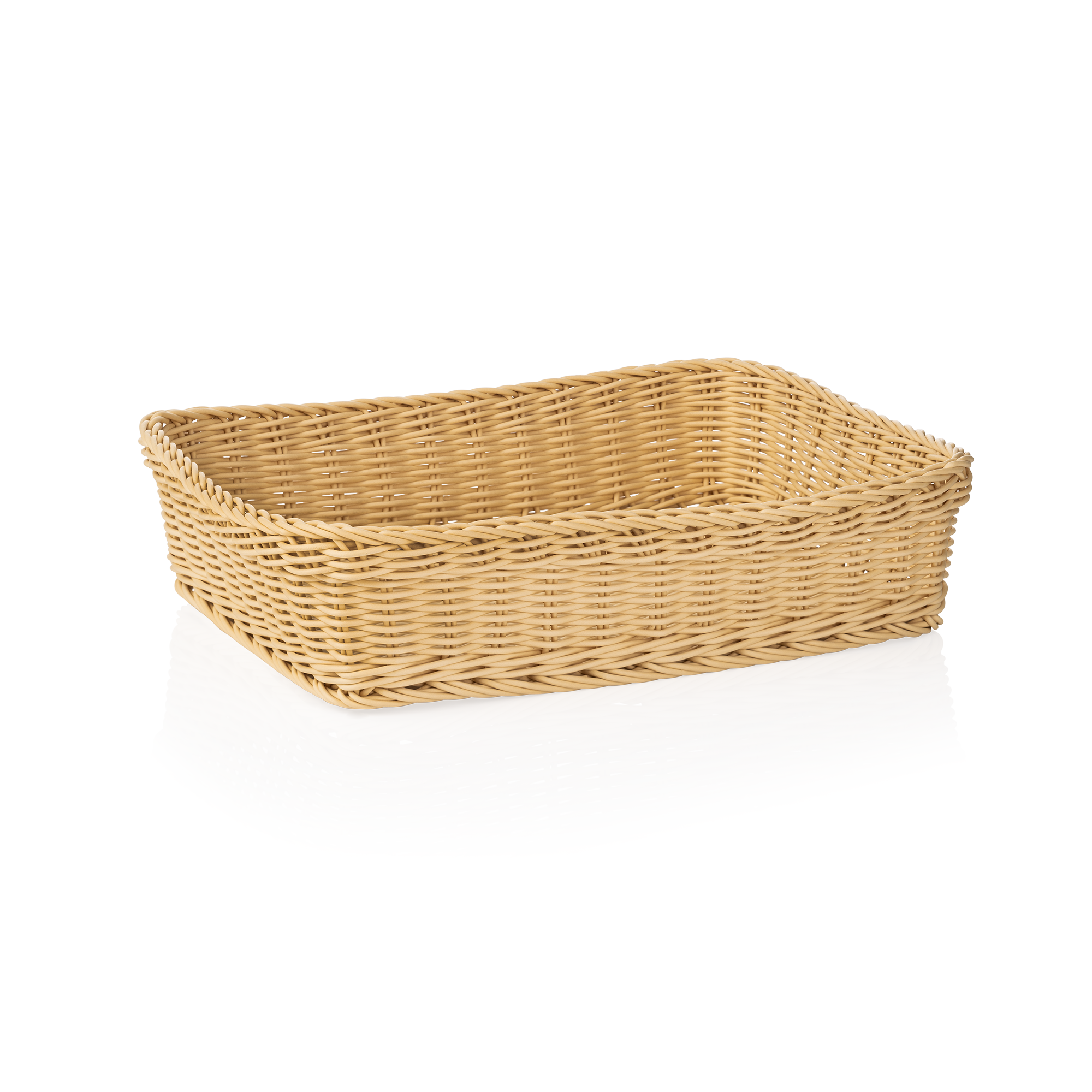 Korb Polypropylen hellbeige - 40x30x10cm Korb Polypropylen hellbeige - 40x30x10cm