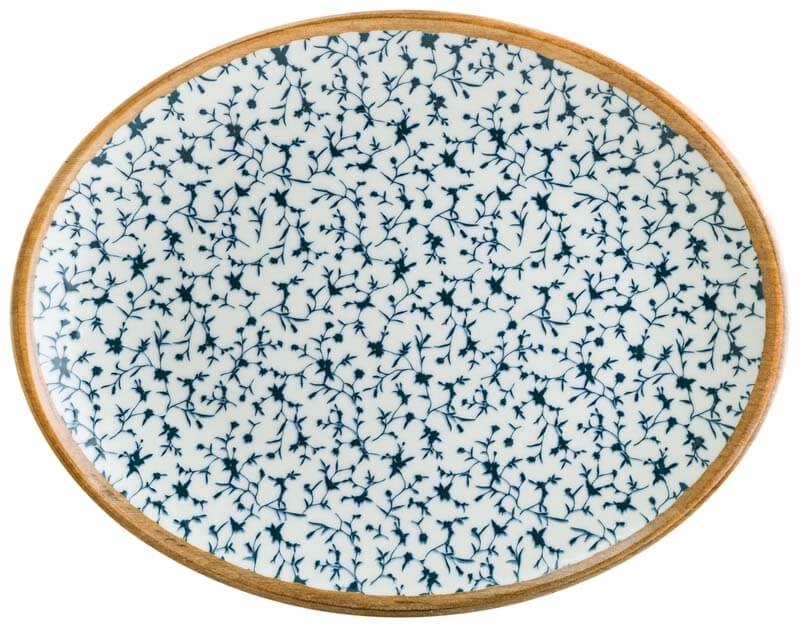 Bonna Calif Moove Platte oval 31x24cm blau - 6 Stück