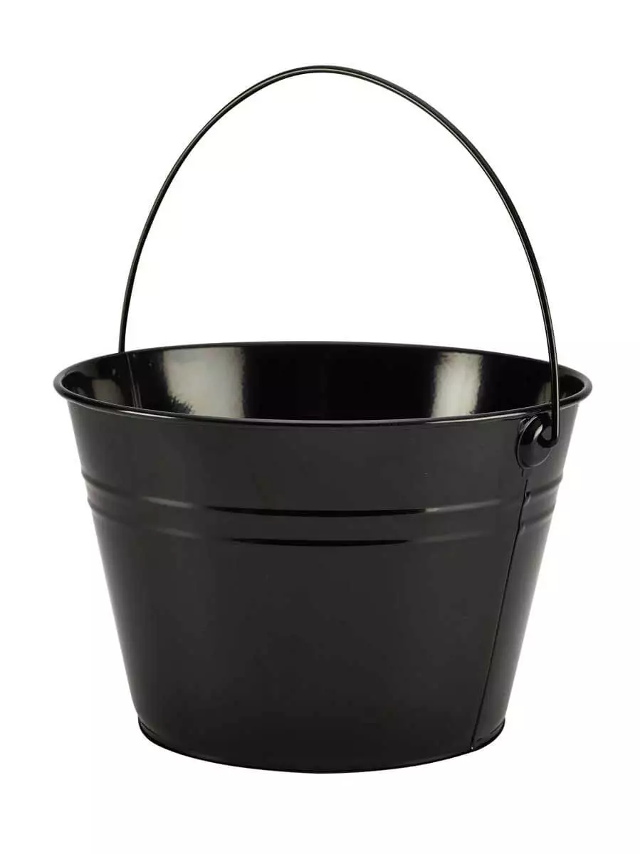 Eimer, schwarz - Edelstahl (6L) Eimer, schwarz - Edelstahl (6L)