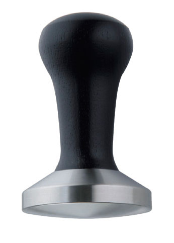 Handtamper mit Holzgriff, Edelstahl - 5,8cm