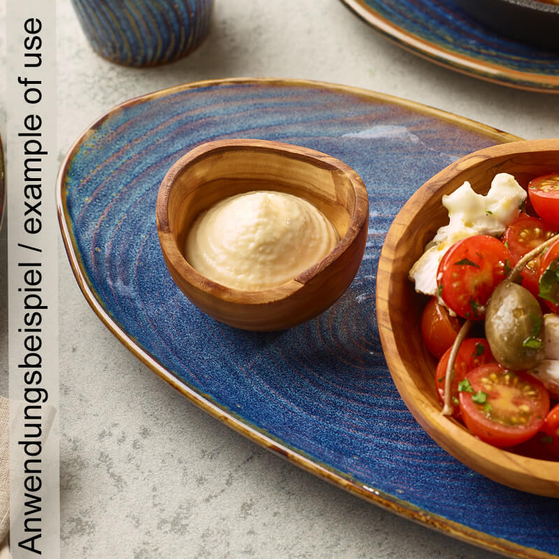 Dipschale aus Olivenholz - 50ml (12 Stk.) Dipschale aus Olivenholz - 50ml (12 Stk.)