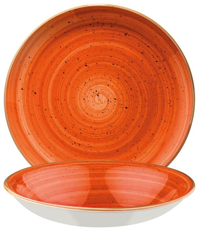 Bonna Aura Terracotta Gourmet Teller tief 20cm orange - 12 Stück Bonna Aura Terracotta Gourmet Teller tief 20cm orange - 12 Stück
