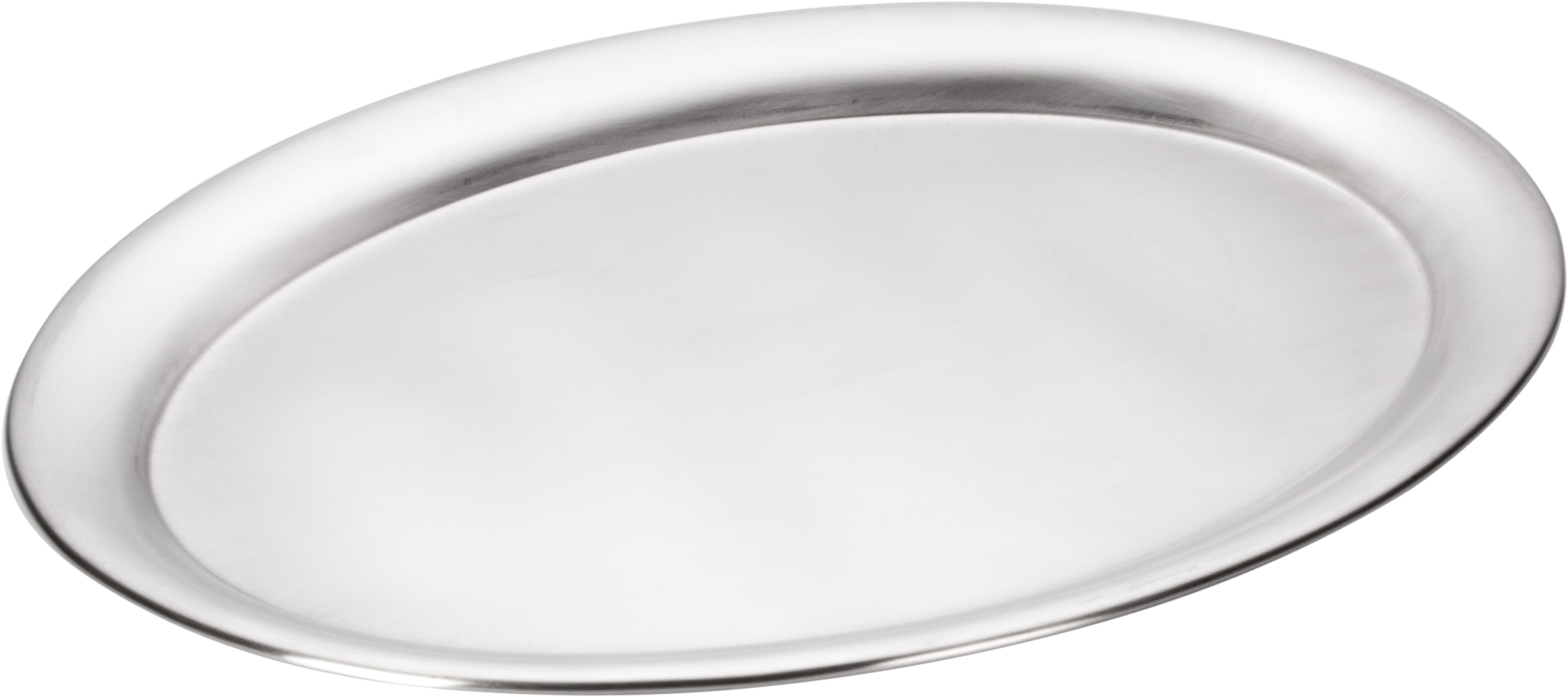 Serviertablett oval, Edelstahl matt - 19,5x15cm
