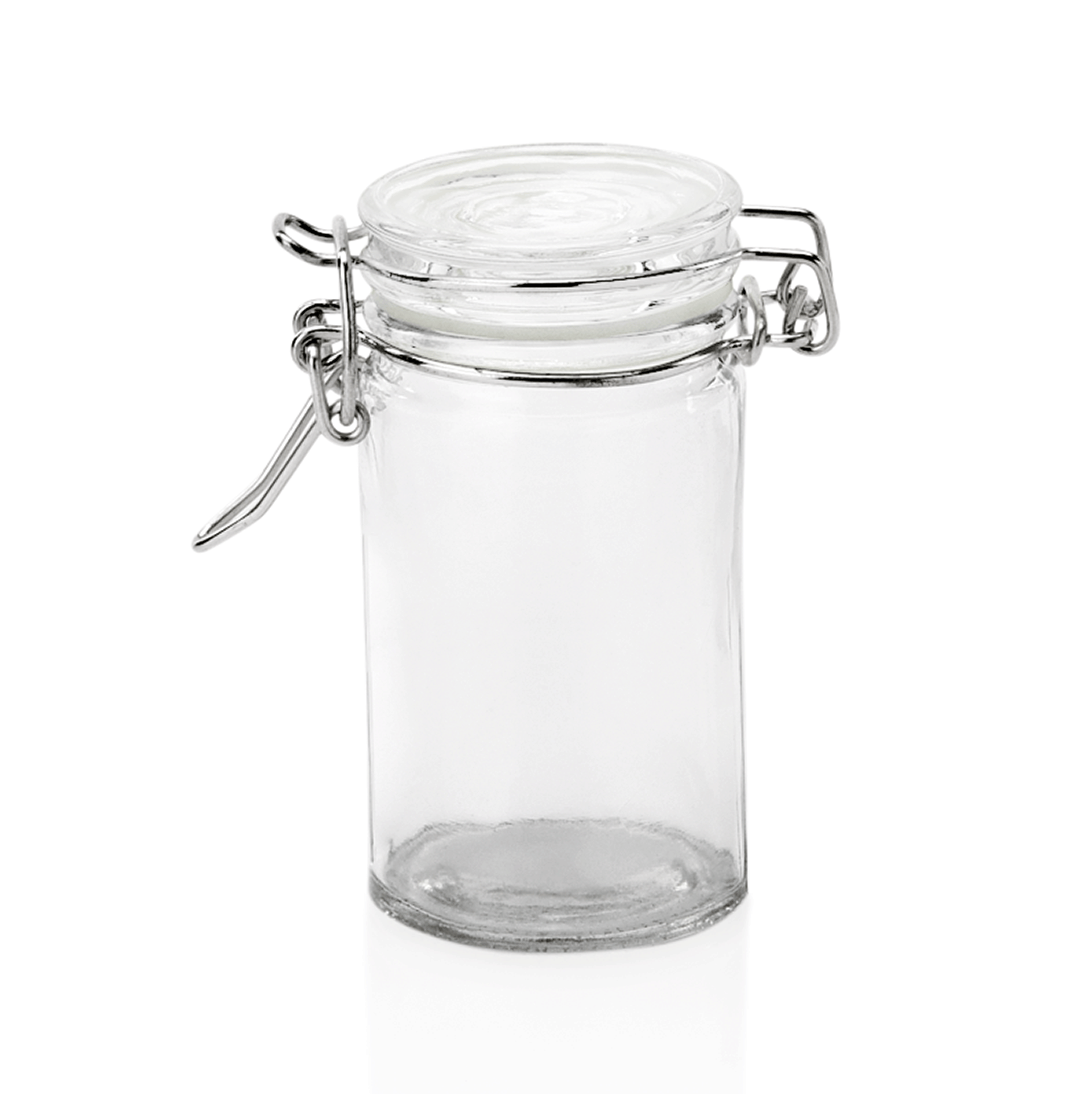 Bügelverschlussglas, Opal-/Hartglas - 100ml Bügelverschlussglas, Opal-/Hartglas - 100ml