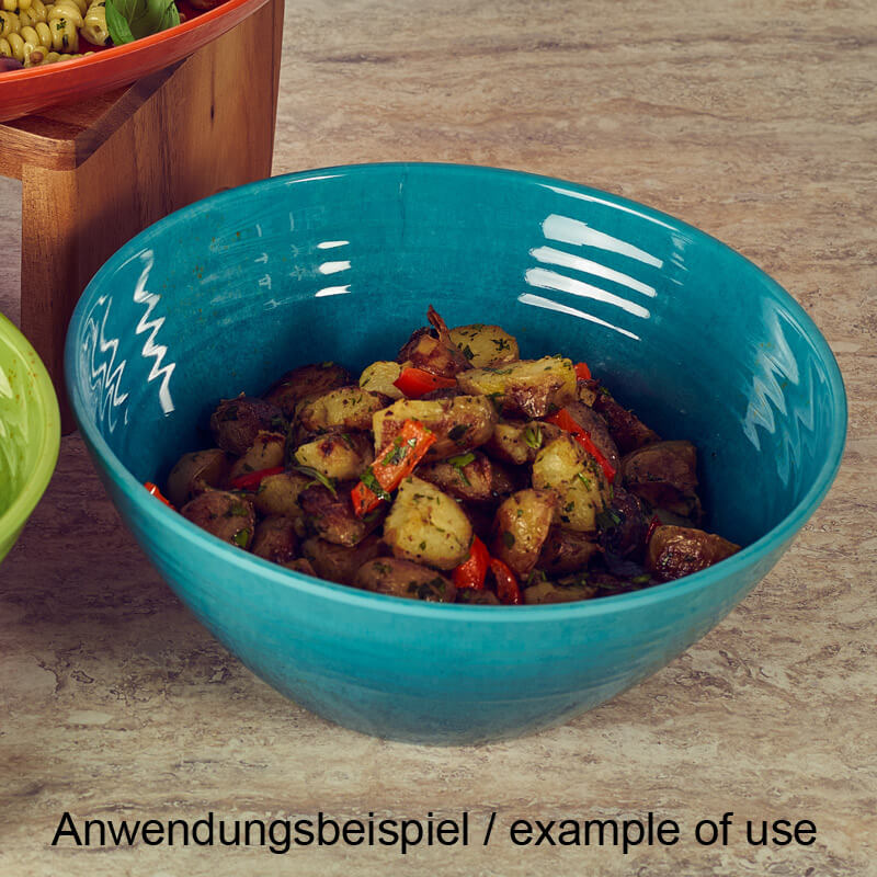 Schüssel Casablanca, Melamin, hellblau glasiert - 2,6l / 24,5cm Schüssel Casablanca, Melamin, hellblau glasiert - 2,6l / 24,5cm