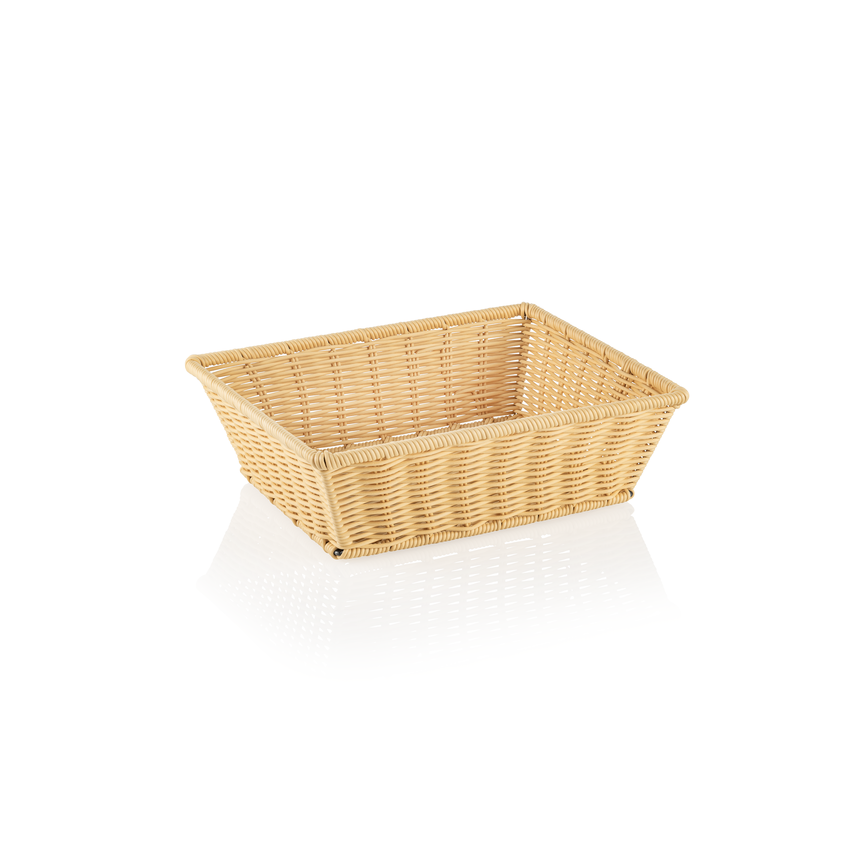 Korb Polypropylen, 32,5x26,5x10cm (GN 1/2) - hellbeige Korb Polypropylen, 32,5x26,5x10cm (GN 1/2) - hellbeige