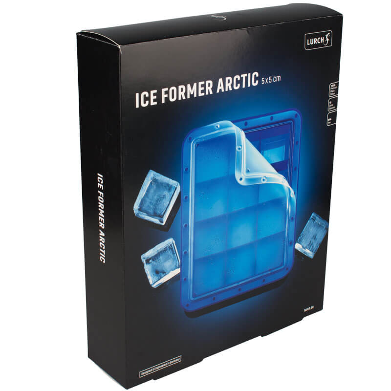 Eiswürfelform Arctic mit Deckel, Platin-Silikon, Lurch - 5cm