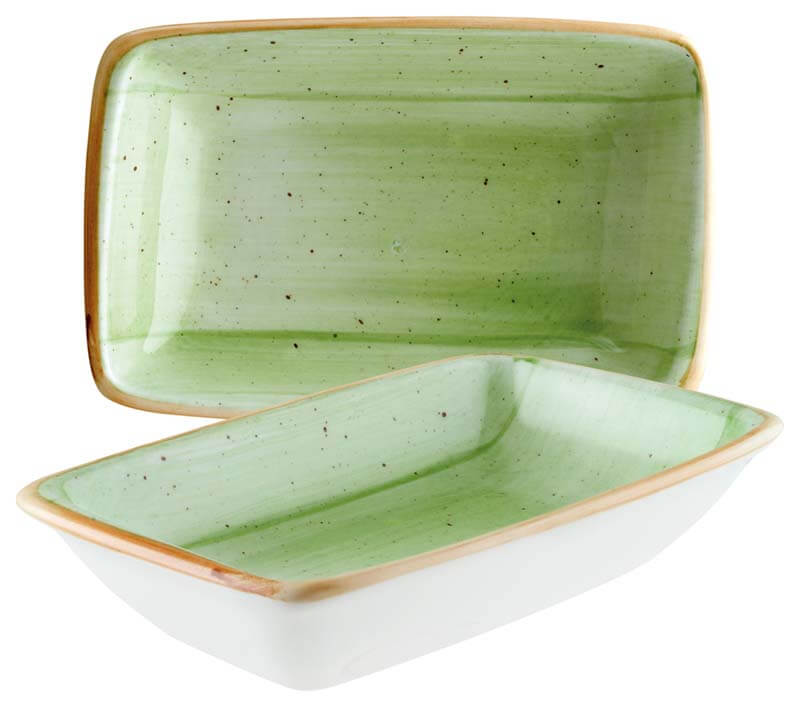 Bonna Aura Therapy Moove Rechteckschale 16x9cm grün - 12 Stück