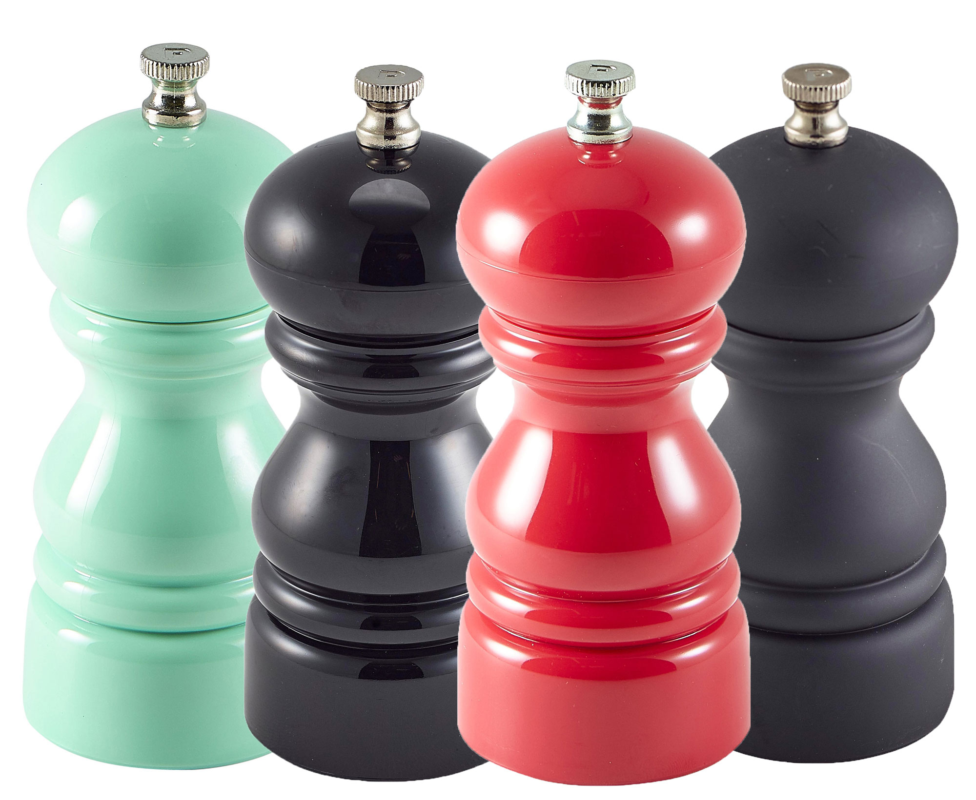 Salz-/Pfeffer-Mühle, Acryl, Keramik-Mahlwerk, 12,7x5,3cm - verschiedene Farben