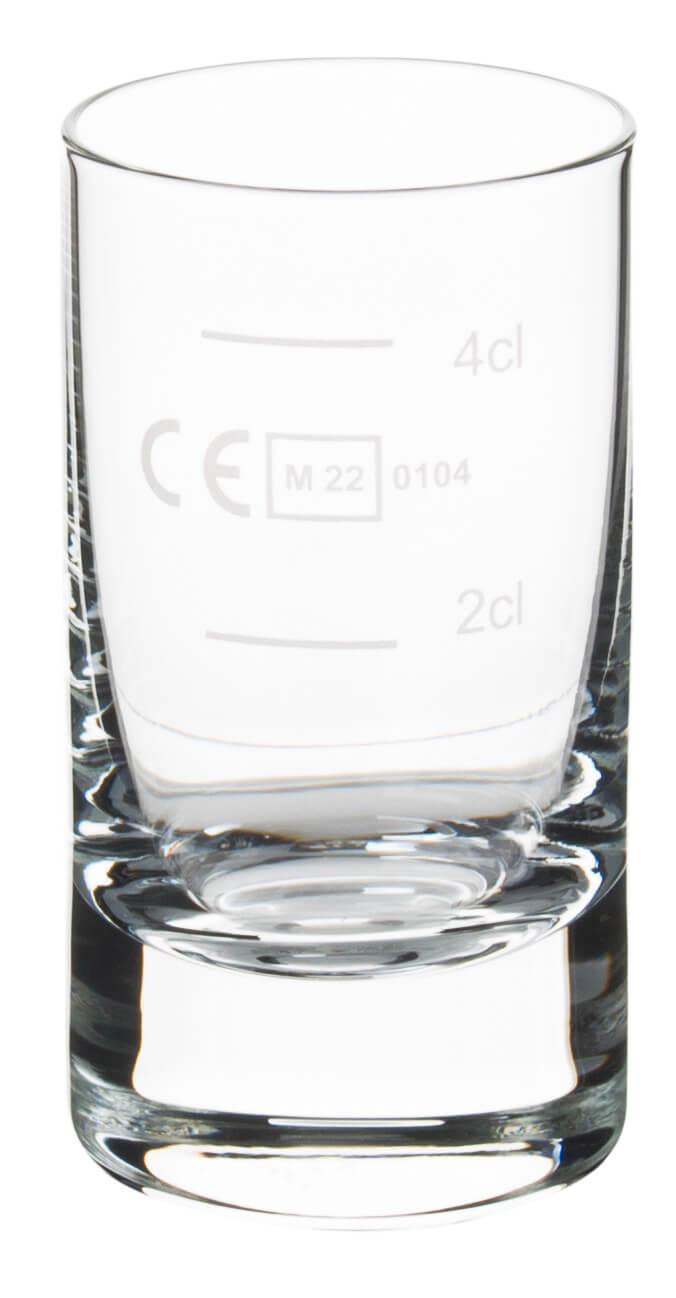 Schnapsglas, Paris Schott Zwiesel - 50ml mit 2+4cl Eiche (6Stk.)