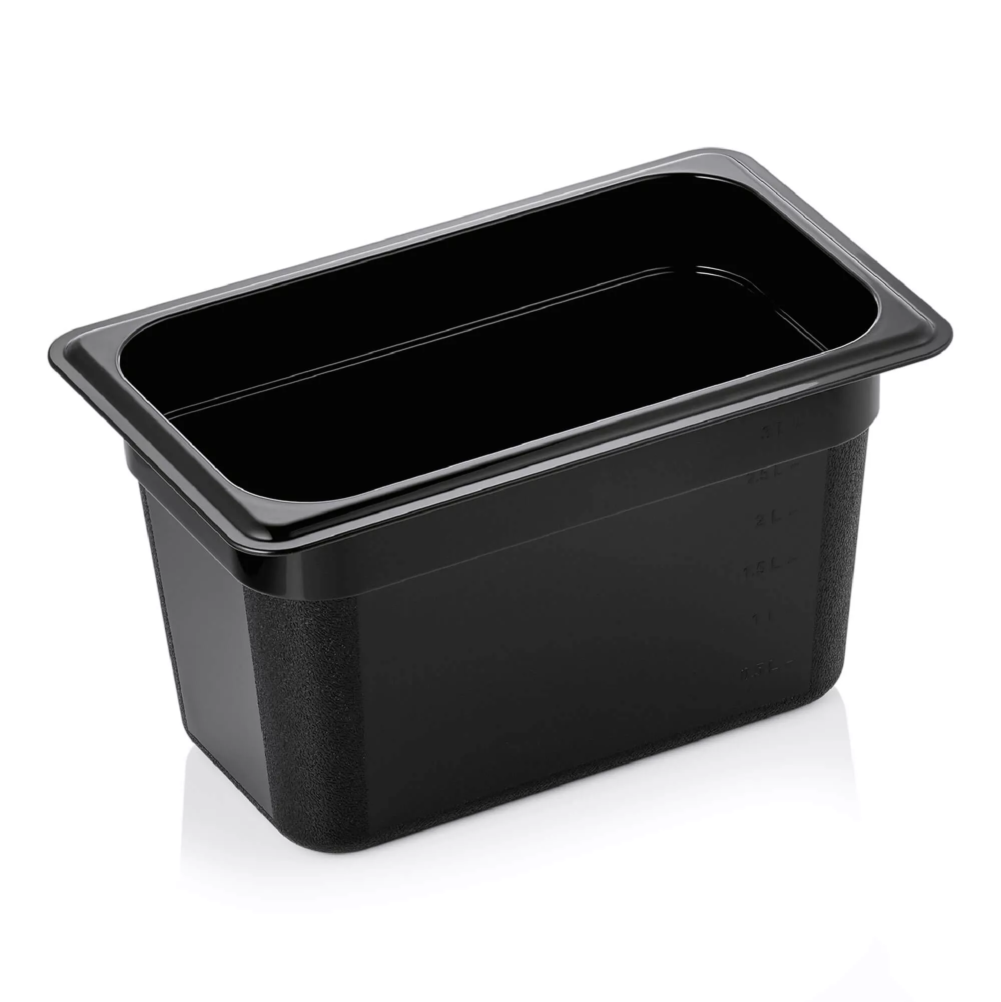 Gastronormbehälter 150mm Tiefe - PC schwarz (GN 1/4) Gastronormbehälter 150mm Tiefe - PC schwarz (GN 1/4)