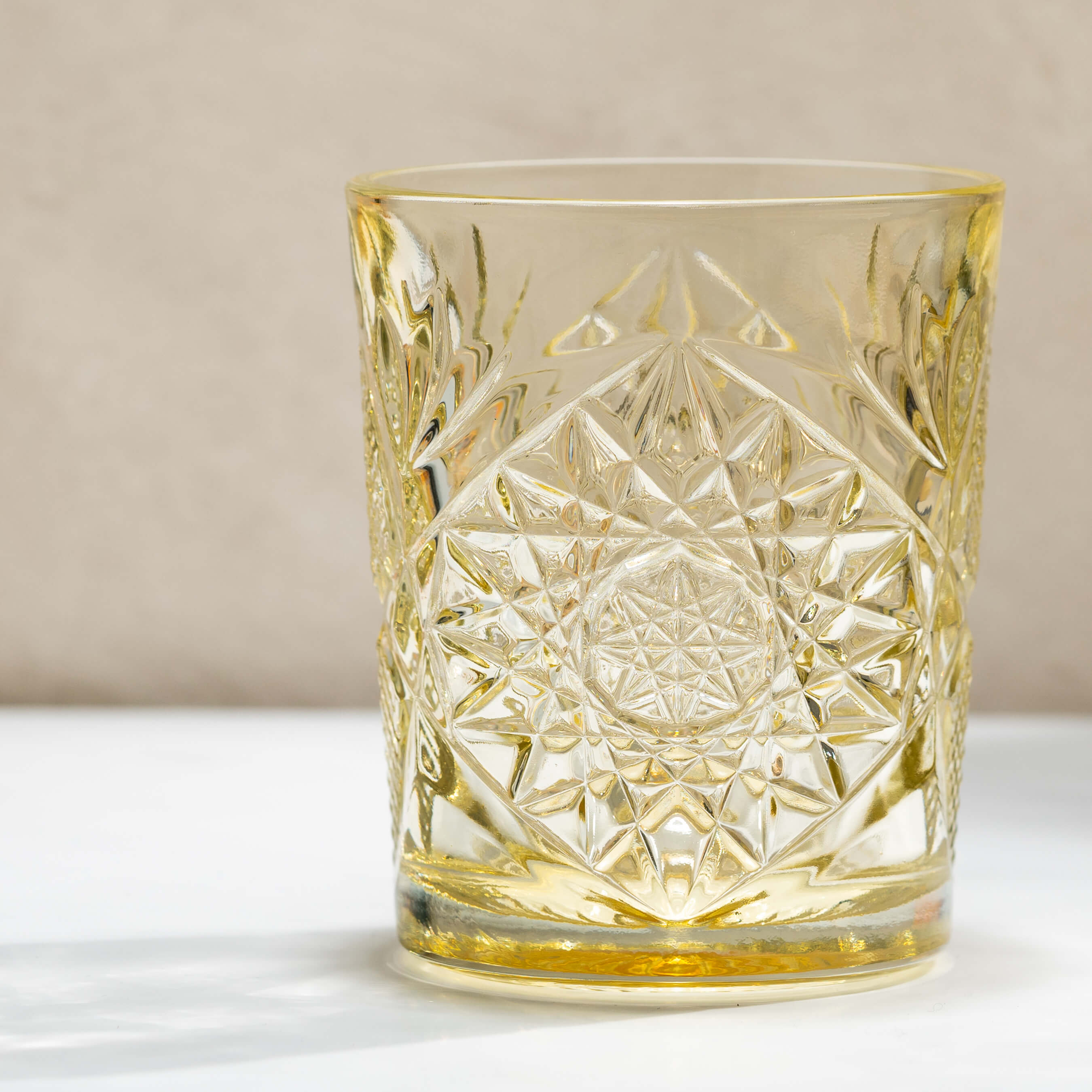 D.O.F. Glas Hobstar gelb, Libbey - 355ml (1 Stk.)