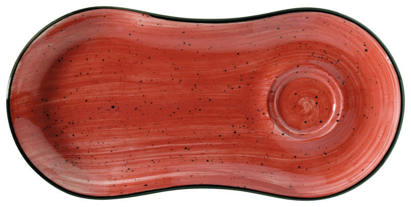 Bonna Aura Passion Gourmet Setplatte 25x12cm rot - 12 Stück