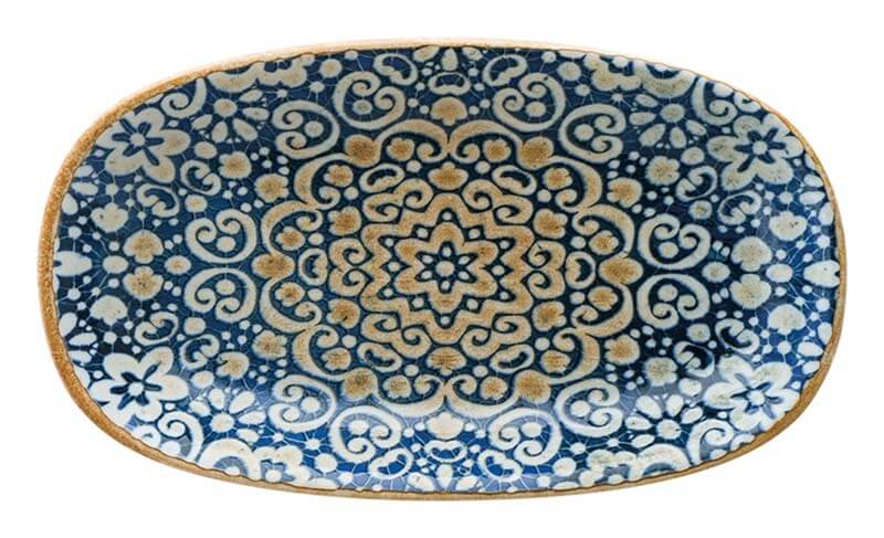 Bonna Alhambra Gourmet Platte oval 19x11cm blau - 12 Stück