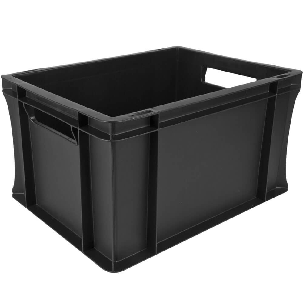 Transportkiste Euronorm schwarz - 40x30x22cm