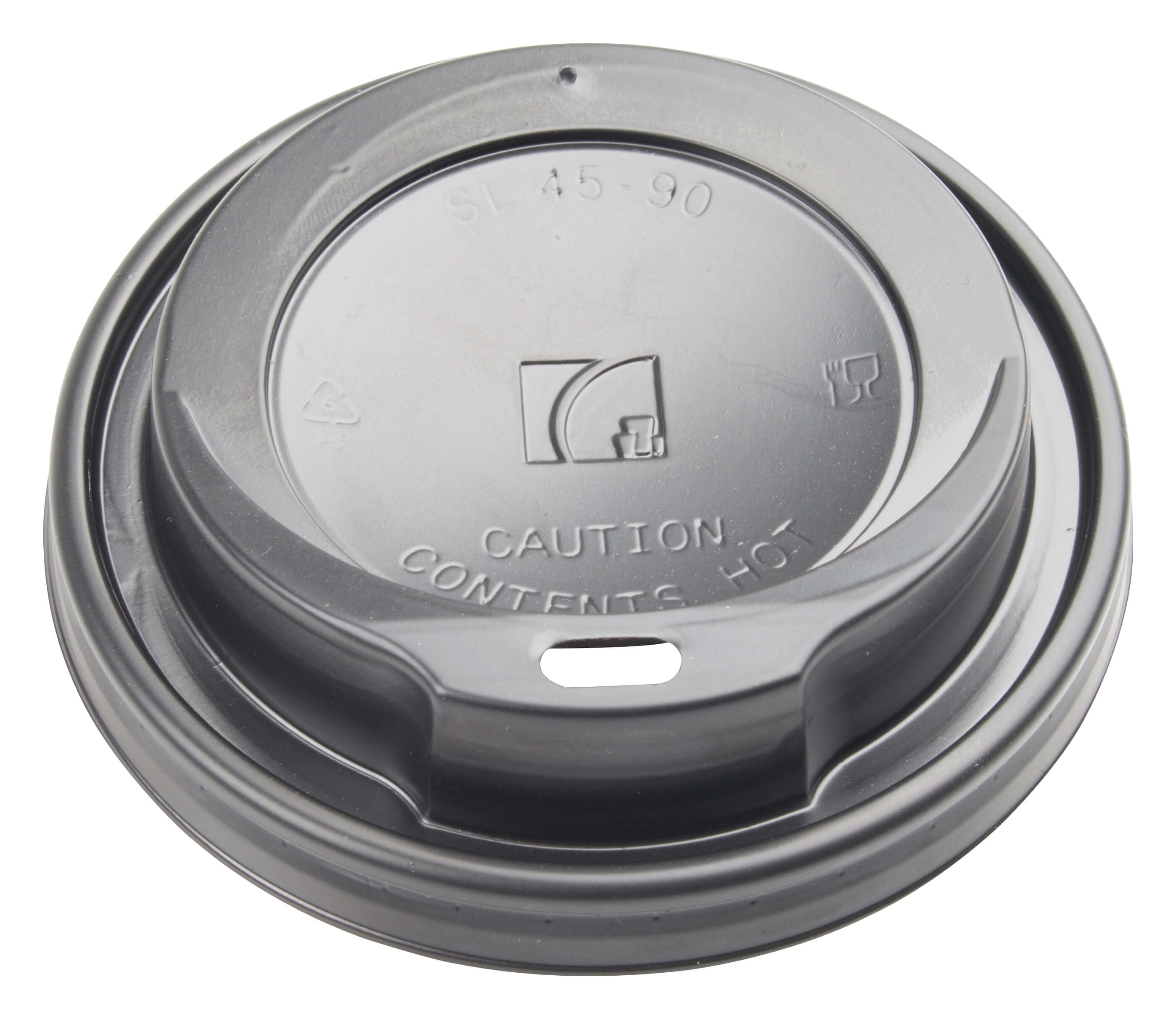 0,3l + 0,4l Kaffeebecherdeckel schwarz, Eco - 100 Stk.