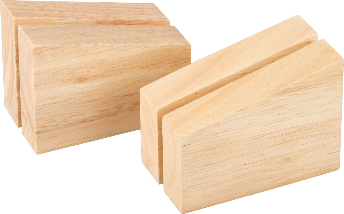 Kartenhalter Holz - 8,5x6x4,5cm (2 Stk.)