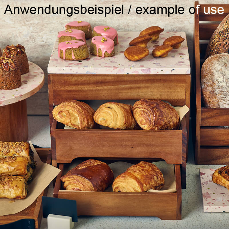 Präsentationsständer 3-stufig, Akazienholz - GN 1/2 Präsentationsständer 3-stufig, Akazienholz - GN 1/2