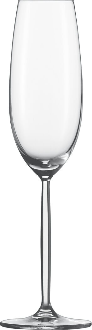 Sektglas Diva, Schott Zwiesel - 219ml, 0,1l Eiche (6 Stk.)