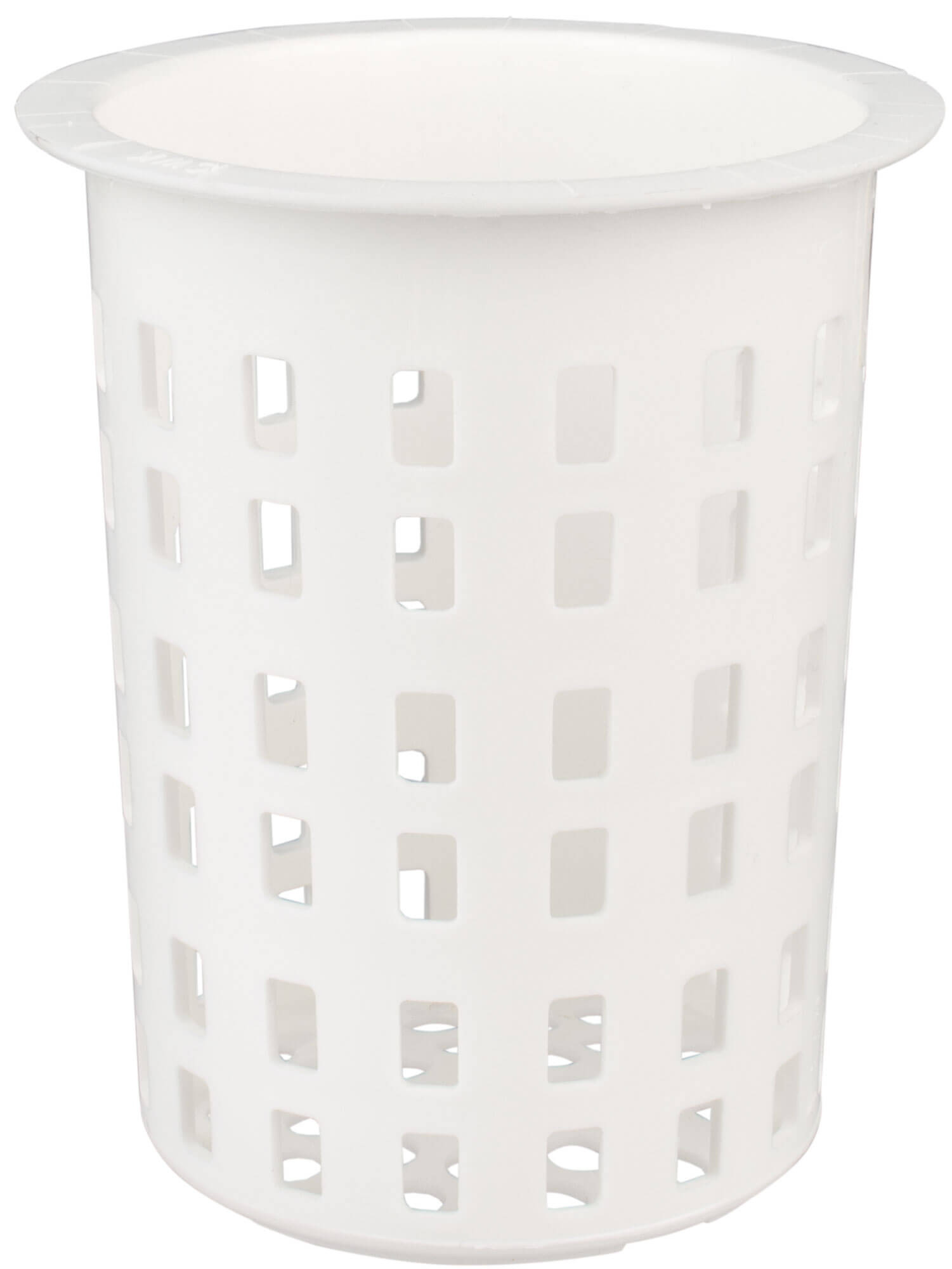 Besteck-Spülkorb rund, Kunststoff weiß - 11x13,5cm
