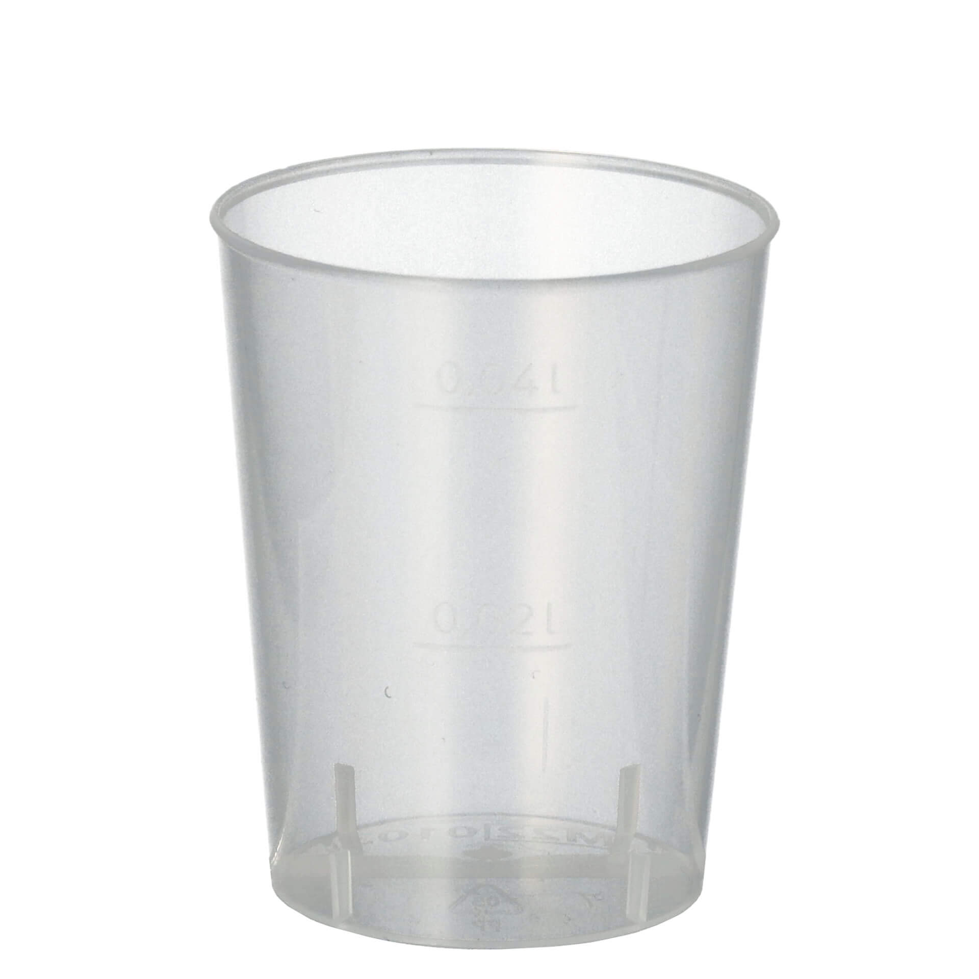 Kunststoff Schnapsglas Mehrweg, Polypropylen - 4cl (50 Stk.)