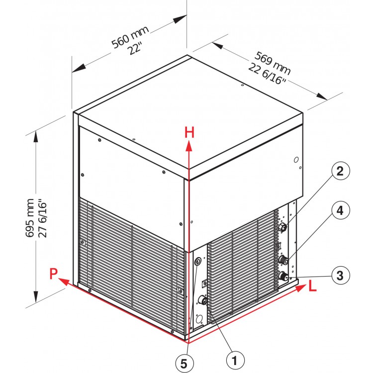 Brema Nuggeteisbereiter TM Serie 450A HC - Nuggeteis (375kg) Brema Nuggeteisbereiter TM Serie 450A HC - Nuggeteis (375kg)