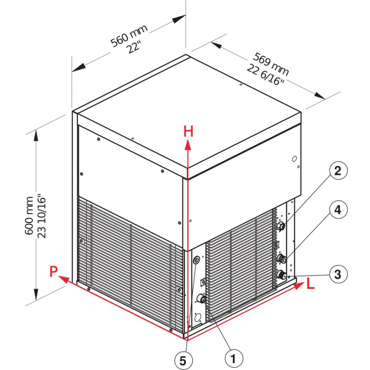 Brema Nuggeteisbereiter TM Serie 140A HC - Nuggeteis (130kg) Brema Nuggeteisbereiter TM Serie 140A HC - Nuggeteis (130kg)