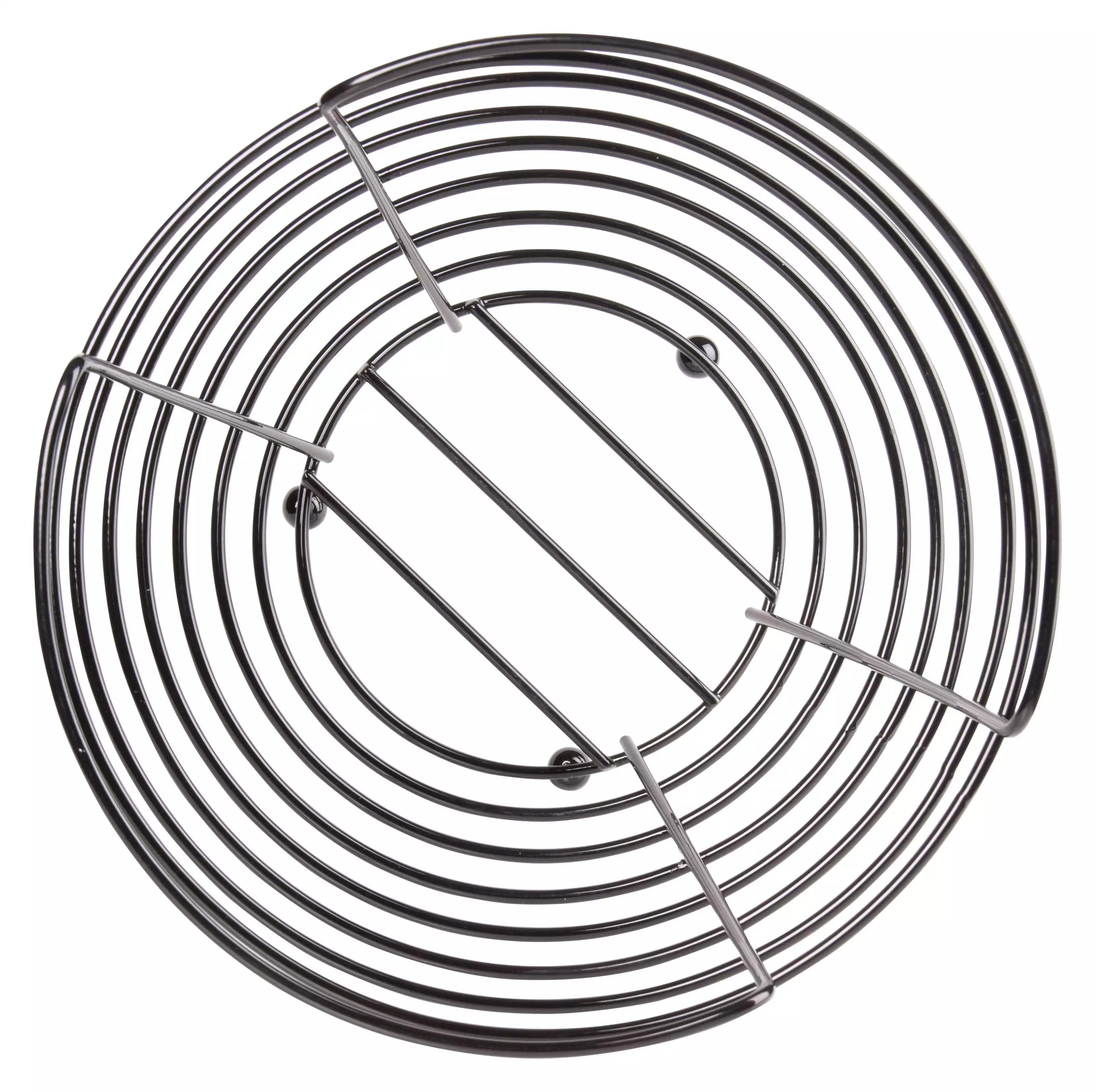 Obstkorb Ringe, schwarz - 25x23cm Obstkorb Ringe, schwarz - 25x23cm