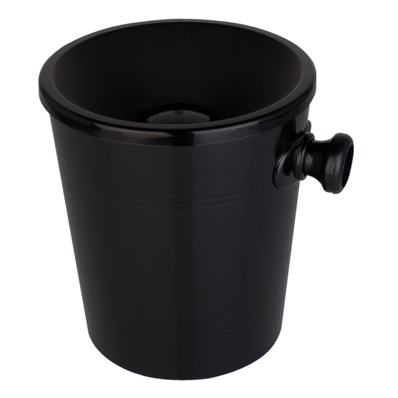 Spucknapf mini, Kunststoff schwarz - 1,2l (1 Stk.)