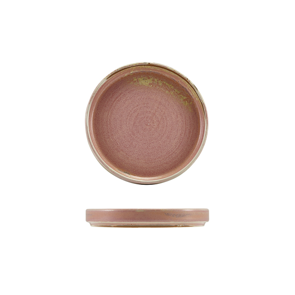 Niedriger Präsentationsteller Terra Rose – 14 cm (12 Stk.)