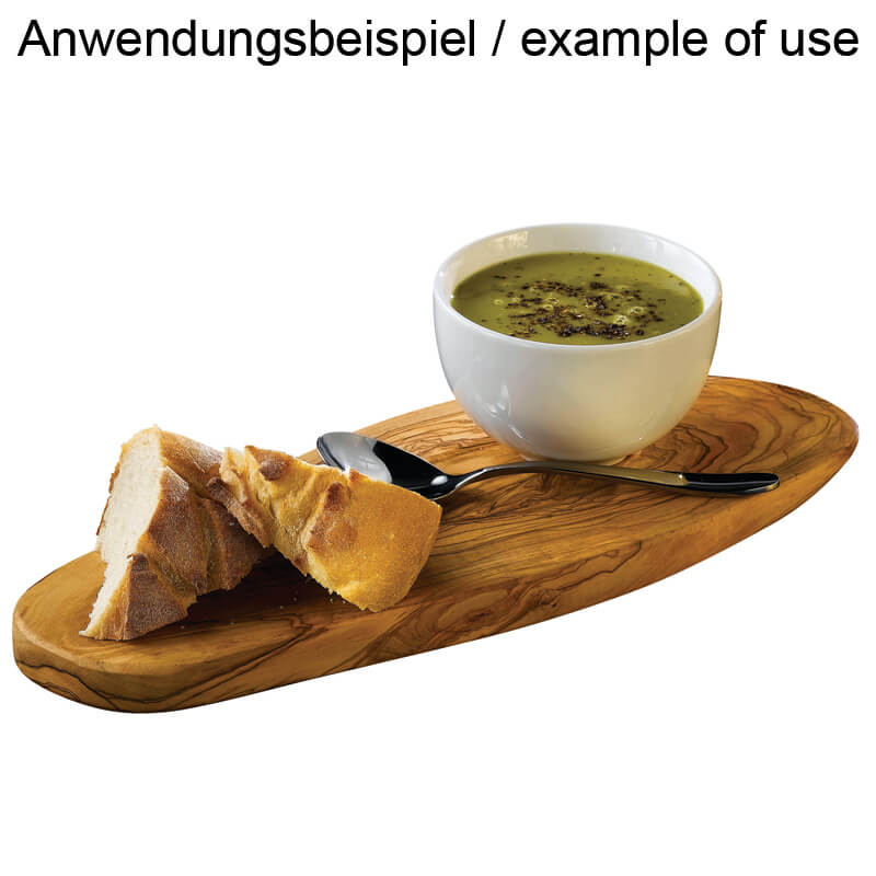 Rustikale Platte aus Olivenholz - ca. 26x13cm