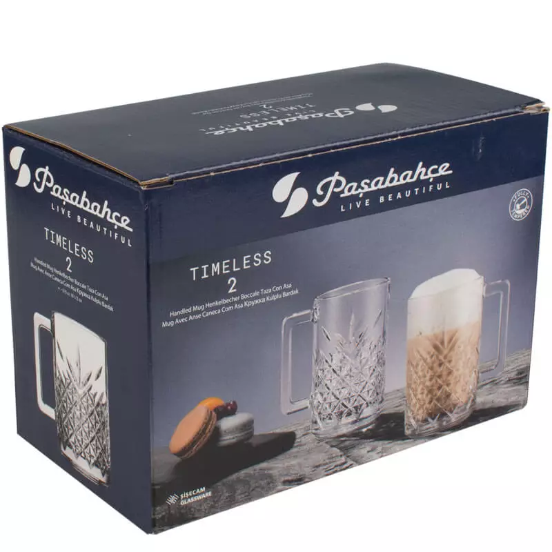 Henkelbecher Timeless, Pasabahce - 310ml (2 Stk.) Henkelbecher Timeless, Pasabahce - 310ml (2 Stk.)