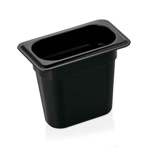 Gastronormbehälter 150mm Tiefe - PC schwarz (GN 1/9)