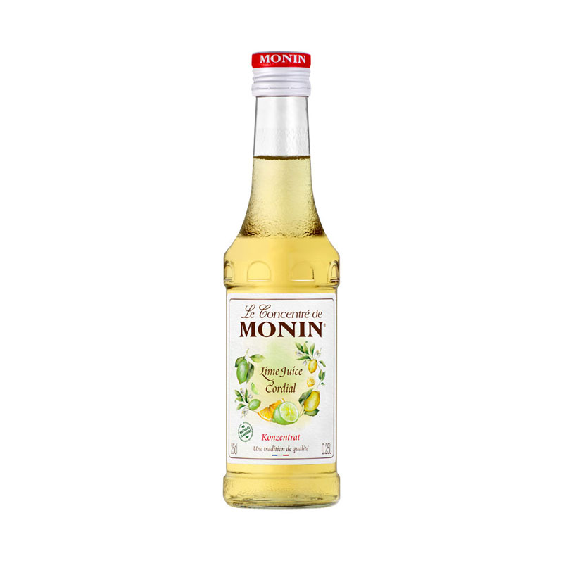 Lime Juice Cordial - Monin Sirup Kleinflasche (0,25l) - MHD 05/2025