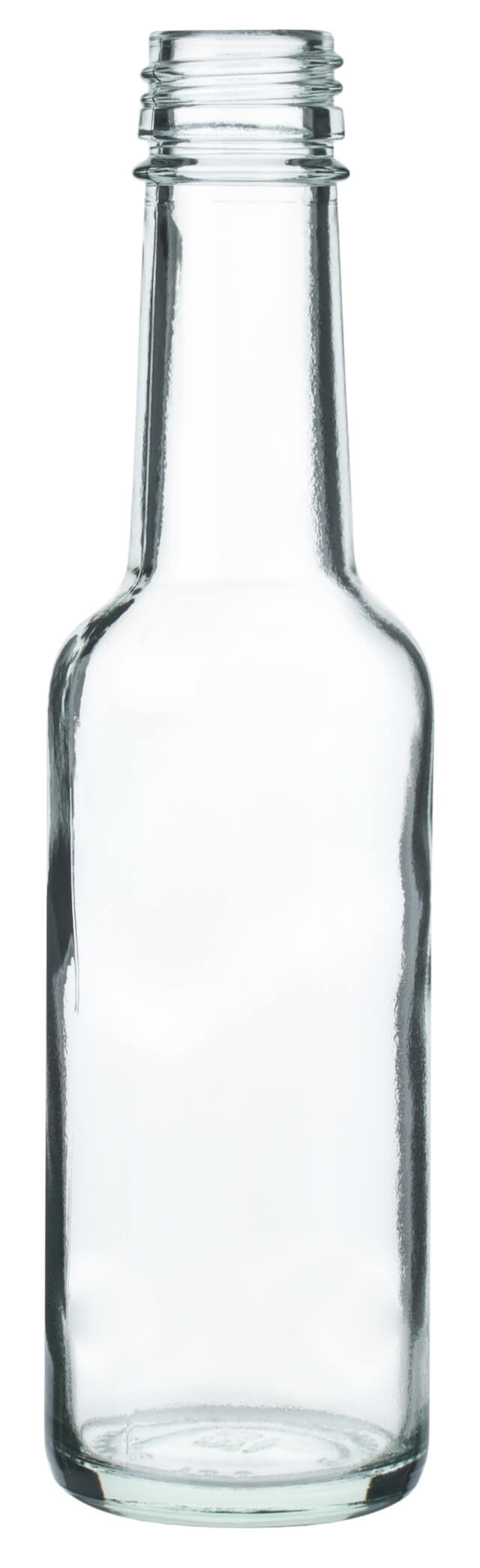 Glasflasche Geradhals klar - 200ml