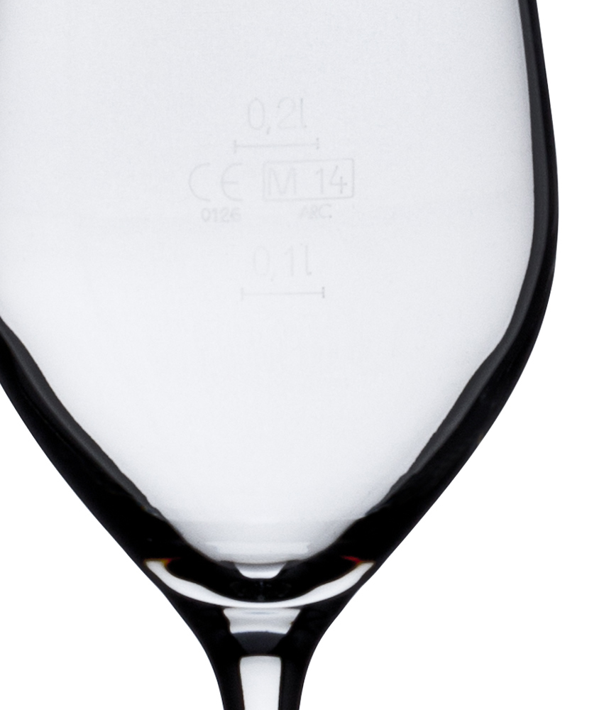 Arcoroc Weinglas, Mineral- 450ml, 0,1l + 0,2l Eiche (18 Stk.)
