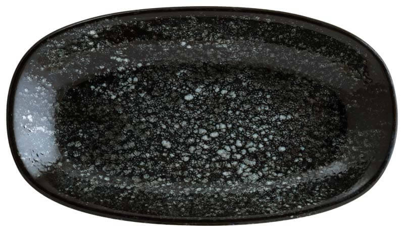 Bonna Cosmos Black Gourmet Platte oval 24x14cm schwarz - 12 Stück Bonna Cosmos Black Gourmet Platte oval 24x14cm schwarz - 12 Stück